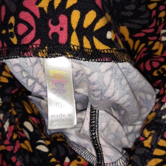 Lularoe legging black and orange One size - Picture 2 of 3